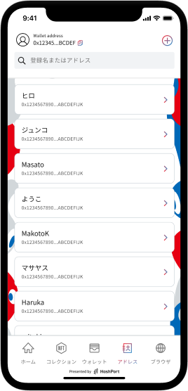 iPhoneのディスプレイ画像